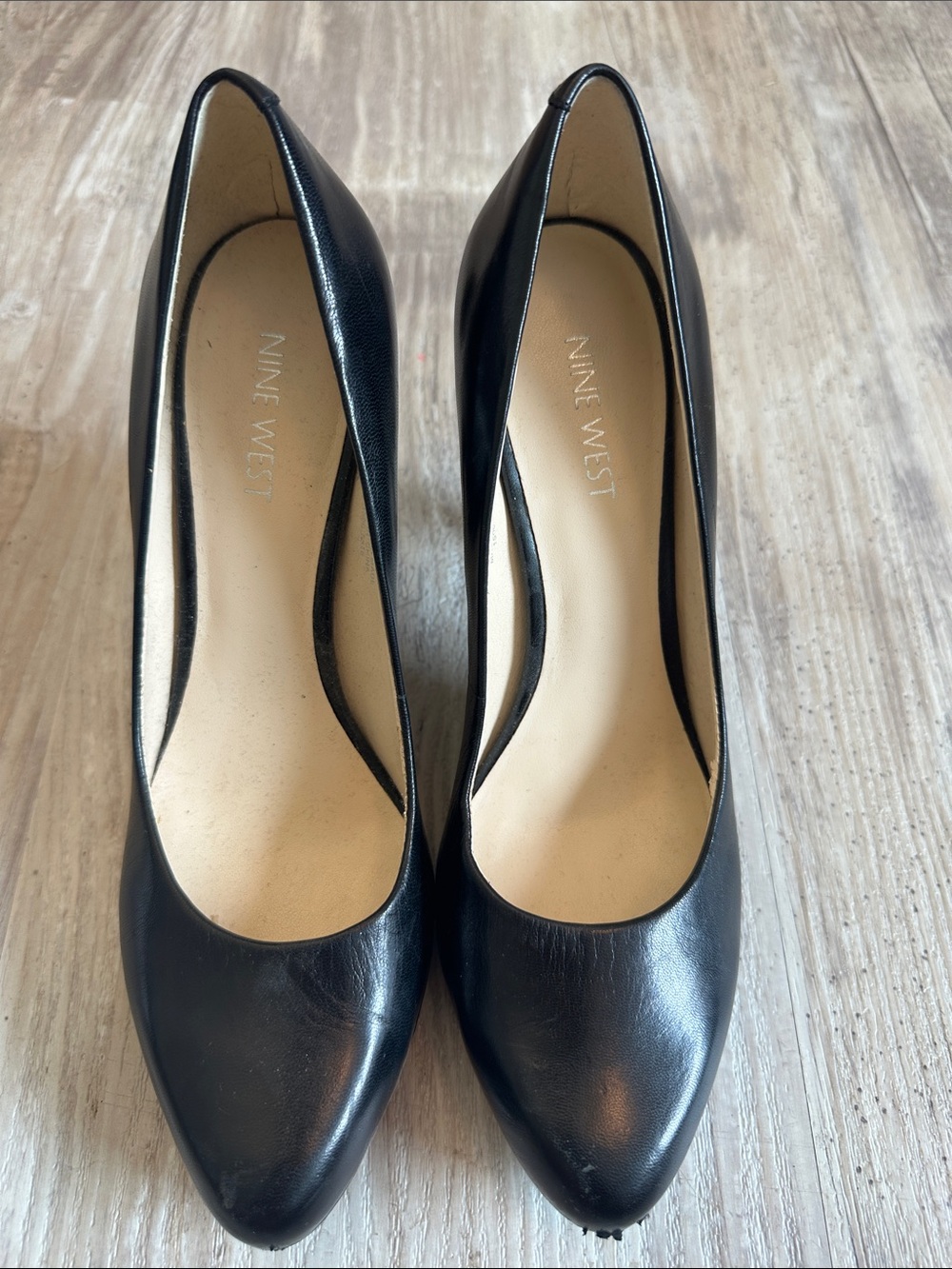 Nine West Classic Black High Heel Pumps - Women's Stylish Court Shoes - Picture 2 of 10